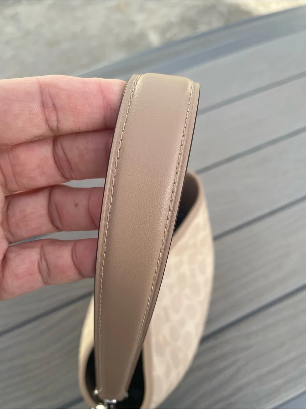 Coach Tan Signature Bucket Shoulder Bag
